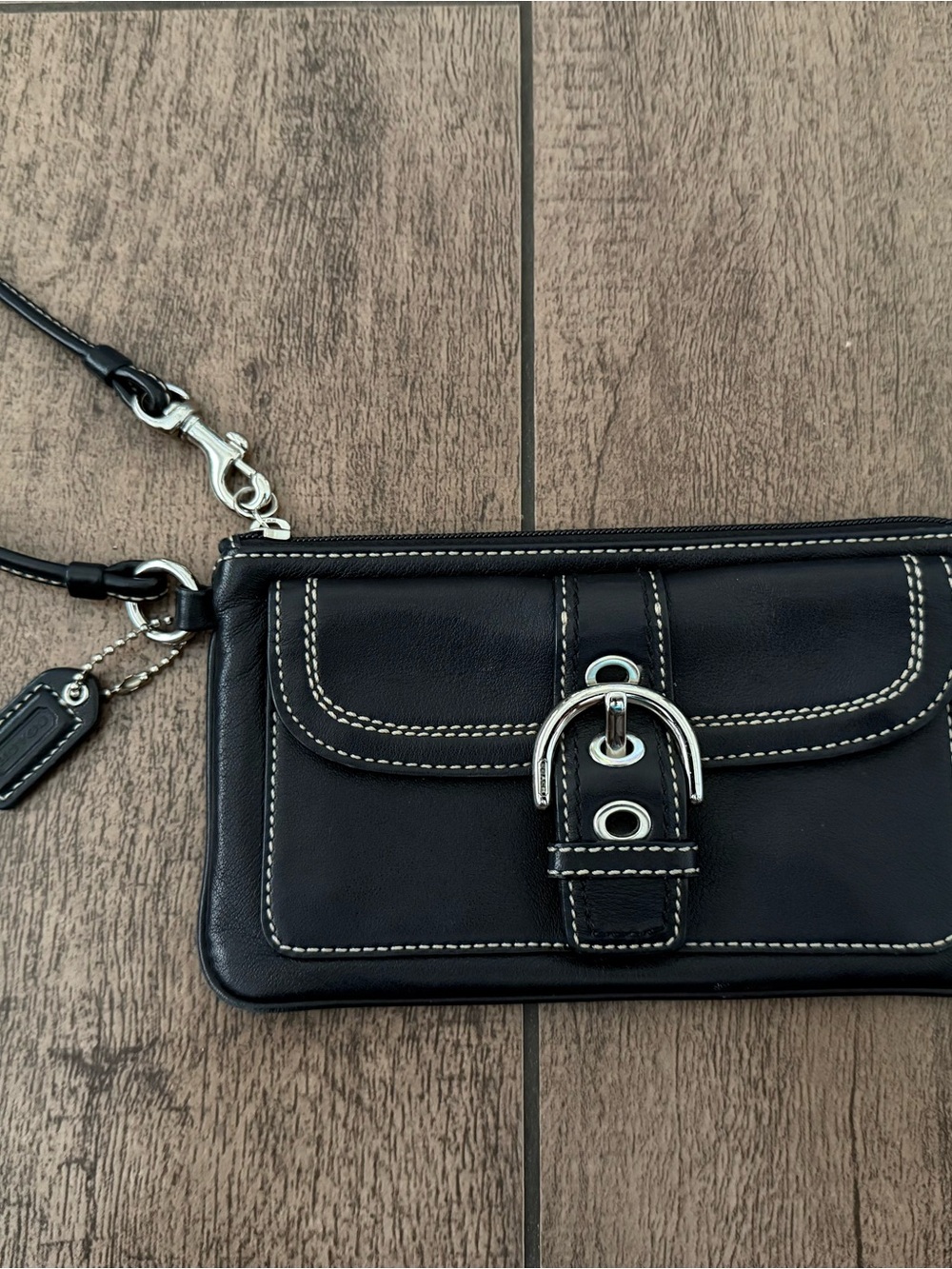 Coach Women’s Black Wristlet